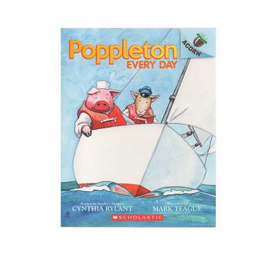英文原版 Poppleton Every Da 小猪波普尔顿 学乐大树姐妹篇橡树系列 School An Acorn 全彩桥梁章节书 小学生课外读物