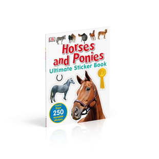 现货 进口英文原版 Horses and Ponies Ultimate Sticker Book 马和小马终极贴纸书 亲子共读科普书 儿童益智游戏书