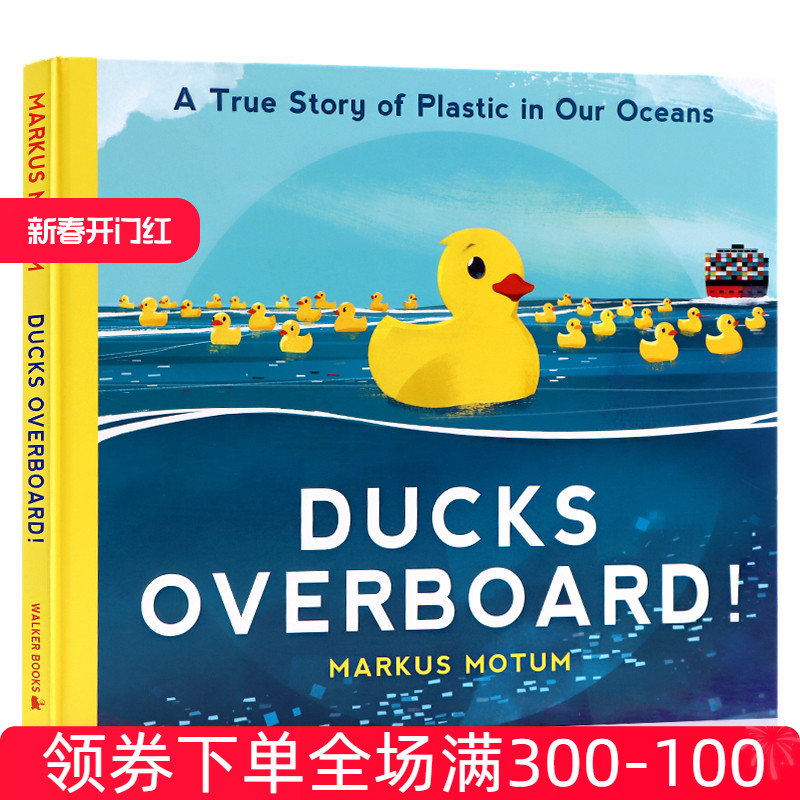 进口英文原版 穿越海洋的鸭子 Ducks Overboard A True Story of Plastic in Our Oceans 儿童启蒙绘本海洋塑料的故事海洋污染