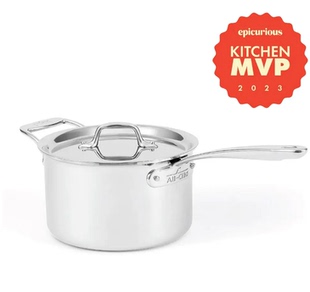 美国代购 All Clad Pan石墨芯5层复合不锈钢汤锅酱汁锅 Sauce