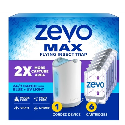 美国代购Zevo MAX Bug Catcher & Fly Trap 飞虫苍蝇诱捕式灭虫器