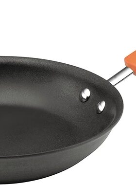 美国代购 Rachael Ray Brights 硬质氧化铝不粘煎锅25厘米直径