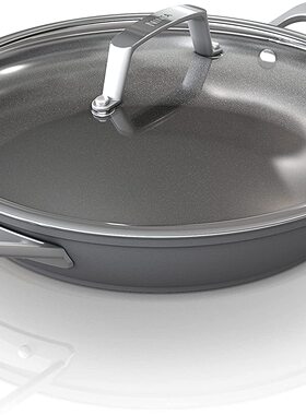 美国代购Ninja C30830 NeverStick  pan 硬质氧化铝不粘煎炒锅