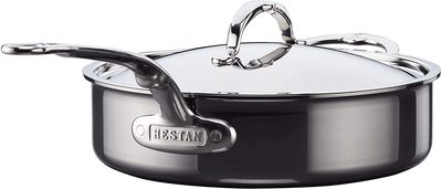 美国代购Hestan NanoBond Titanium Sauté Pan 钛金属不锈钢煎锅