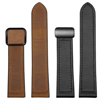 真皮手表带适配华为天梭浪琴精工