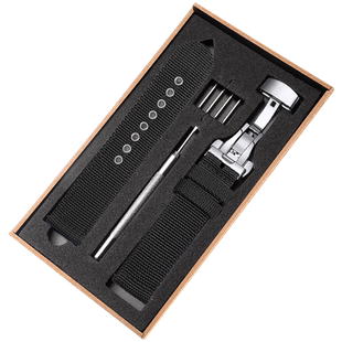 通用帆布尼龙手表带男款柔软透气20 22MM运动黑表带适用华为watch GT2/3/4 Pro荣耀卡西欧西铁城双狮精工表链