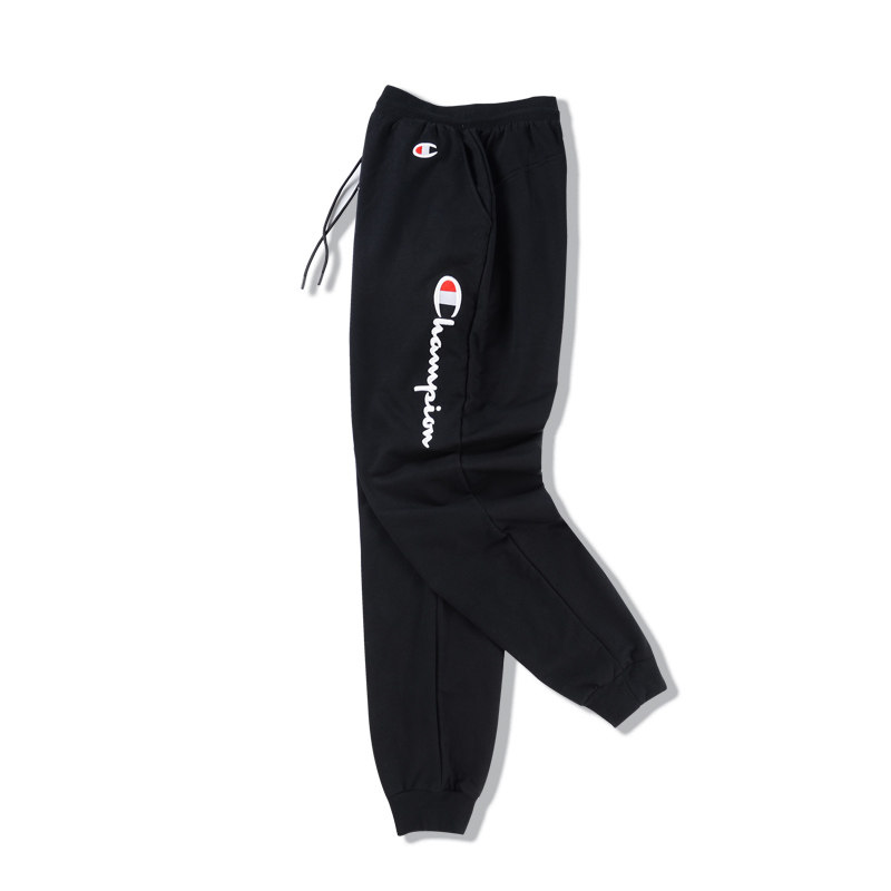 zAxG【刺绣情侣长裤】秋季男女情侣卫裤休闲束脚毛圈棉运动长裤潮