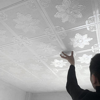天花板贴纸自粘3d立体墙贴房顶客厅吊顶屋顶防水壁纸顶棚装饰墙纸