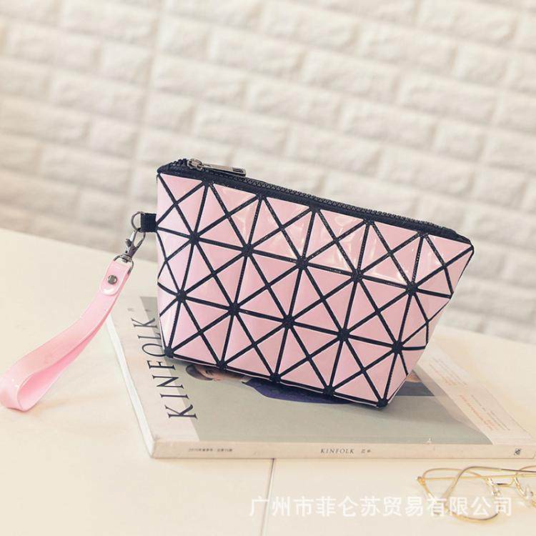 .Japan Miyake portable Cosmetic Lifetime High-capacity travel Geometry Quilted Amazing fold Take the money Bagin the Leather/Lady bags/Men's bag, Wallet  category - from Buy2taobao.com to provide professional Taobao agent buy service