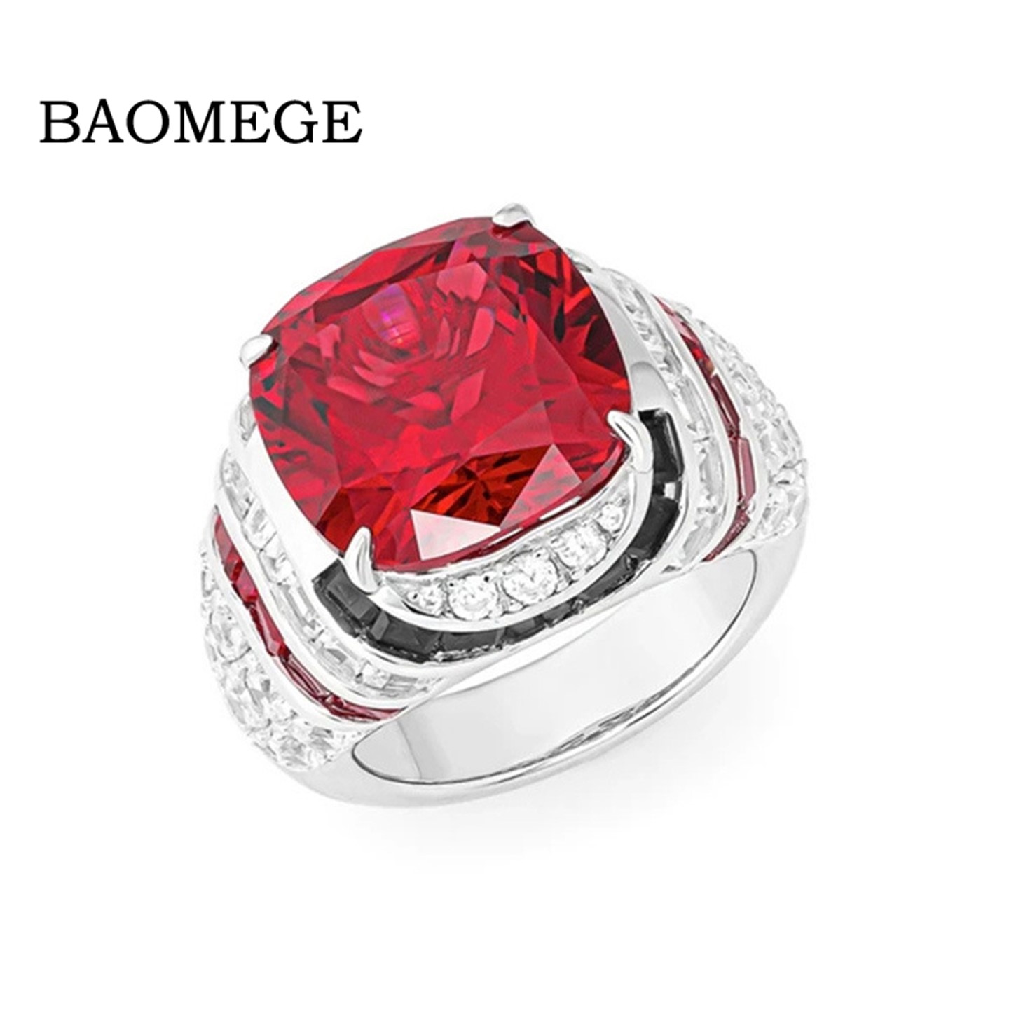 BAOGEME 925银镀金戒戒指/指环