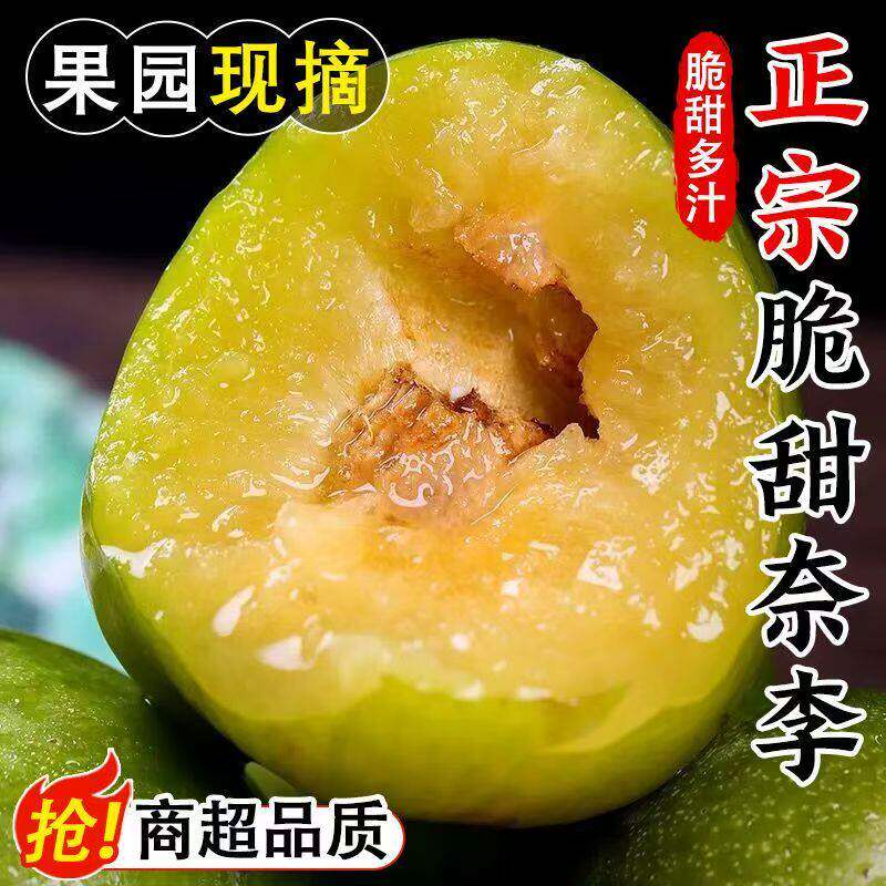 2026福建奈李新鲜水果青脆李脱骨桃形李孕妇脆甜油柰现摘李子整箱