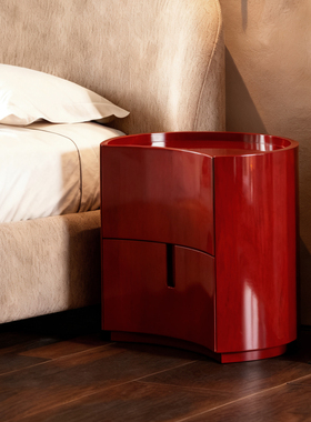意式Meridiani床头柜设计师国外款高档小众创意卧室床头柜床边柜