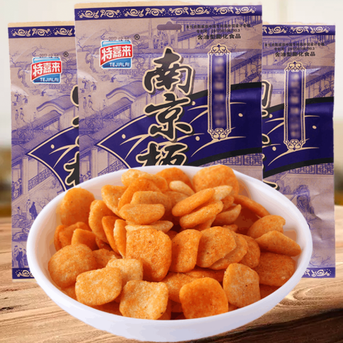 经典牛皮纸特嘉来南京板鸭味82g大袋10袋8090后儿时回忆怀旧零食