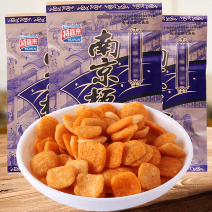 经典牛皮纸特嘉来南京板鸭味82g大袋10袋8090后儿时回忆怀旧零食