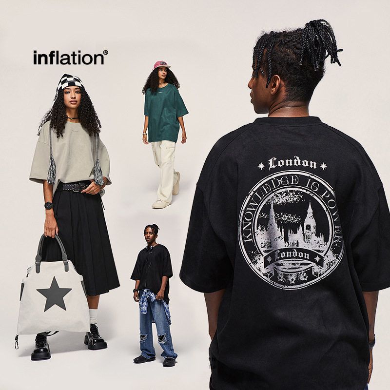 休闲纹春季捷展绣男装宽松立体