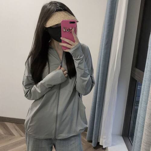 SL防紫外线女冰丝显瘦运动防晒