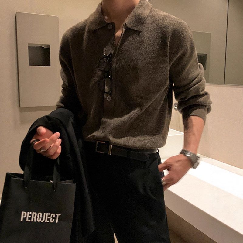 短反新款毛衣潮流宽松开衫风外