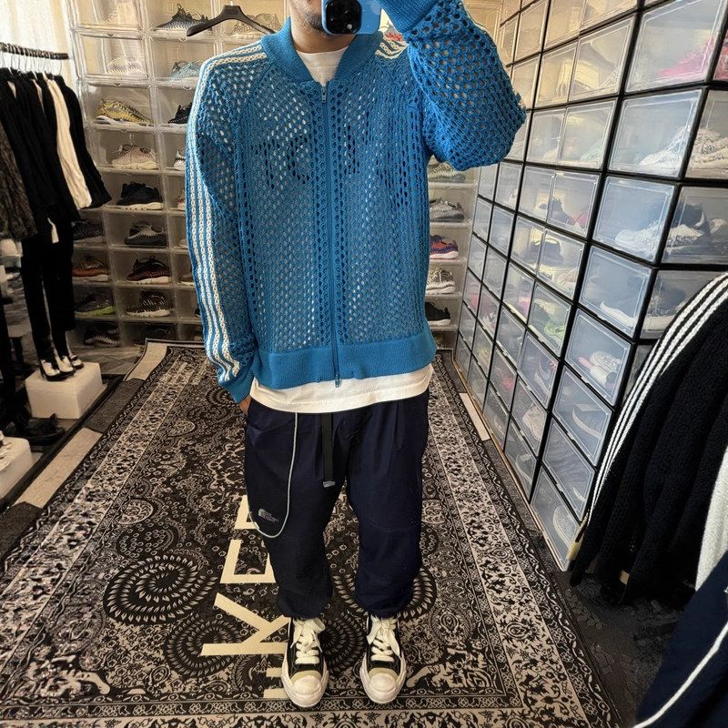 短反外套潮牌陈冠希立领宽松镂空