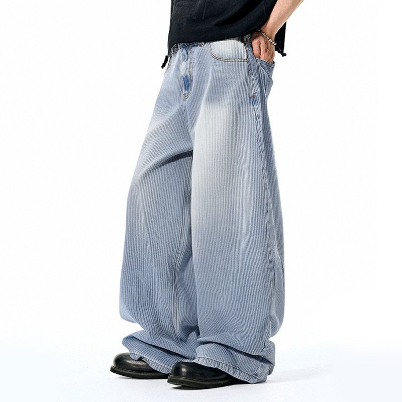 nfit捷展男装宽松竹节le弯刀街头