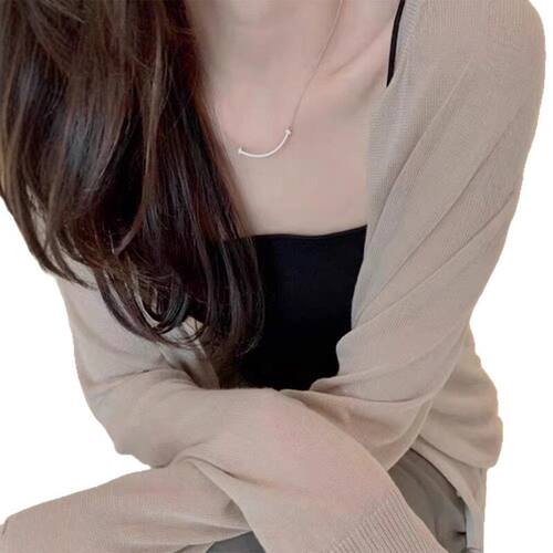 SL冰丝配外搭开衫女吊带夏季上衣