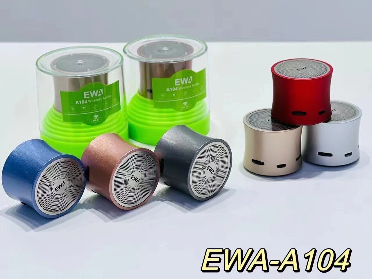 EWA/音为爱 A124tws户外便携防水蓝牙音箱高品质重低音小钢炮音响