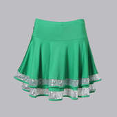 新款 广场舞服装 短裙女春夏交谊舞拉丁舞半身裙跳舞练功演出裙子