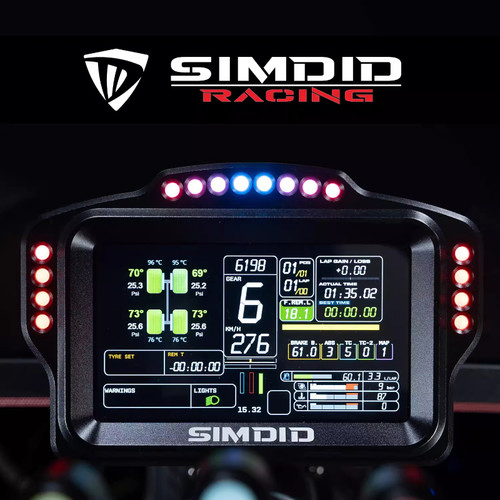 SIMDID模拟赛车仪表DV480 Pro V.5. SIMAGIC FANATEC MOZA可装