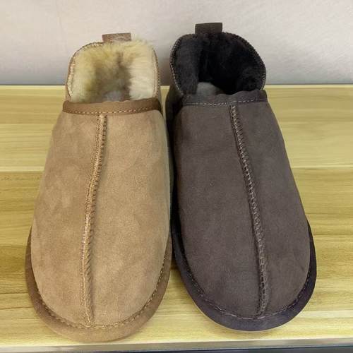 2025新款羊毛皮毛一体包头拖鞋