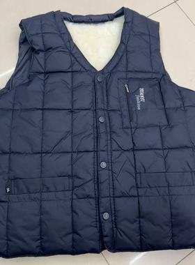 男士羽绒皮毛一体可拆卸内胆马甲