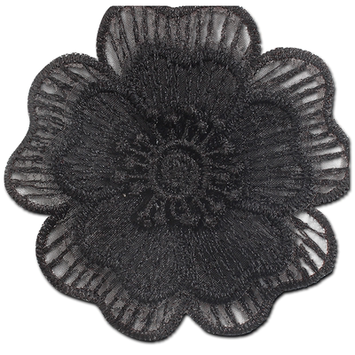 免烫自粘黑色蕾丝衣服补丁贴布贴