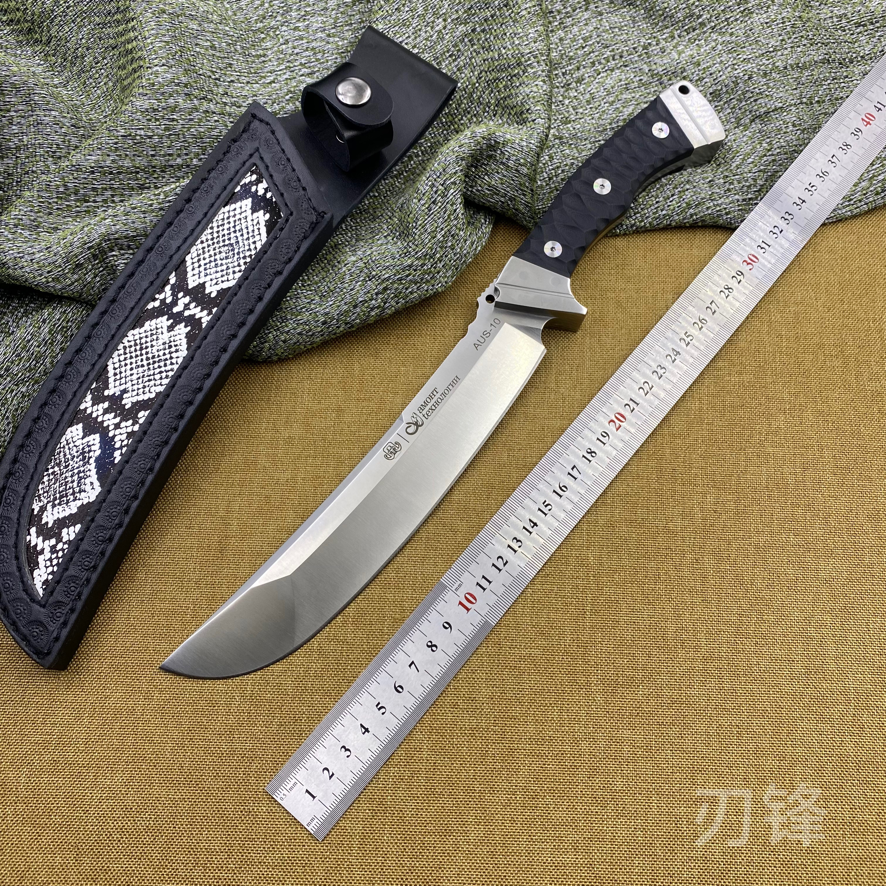 重型一体龙骨野外露营砍柴开路刀
