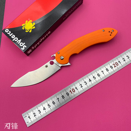 蜘蛛c237GP小刀野外露营便携瓜果刀g10柄小刀