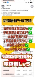 团购保级 团购升级 团购达人