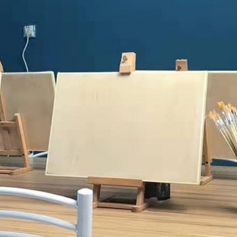 榉木台式小画架画板微型迷你桌面展示架小型实木相框架包展示架子