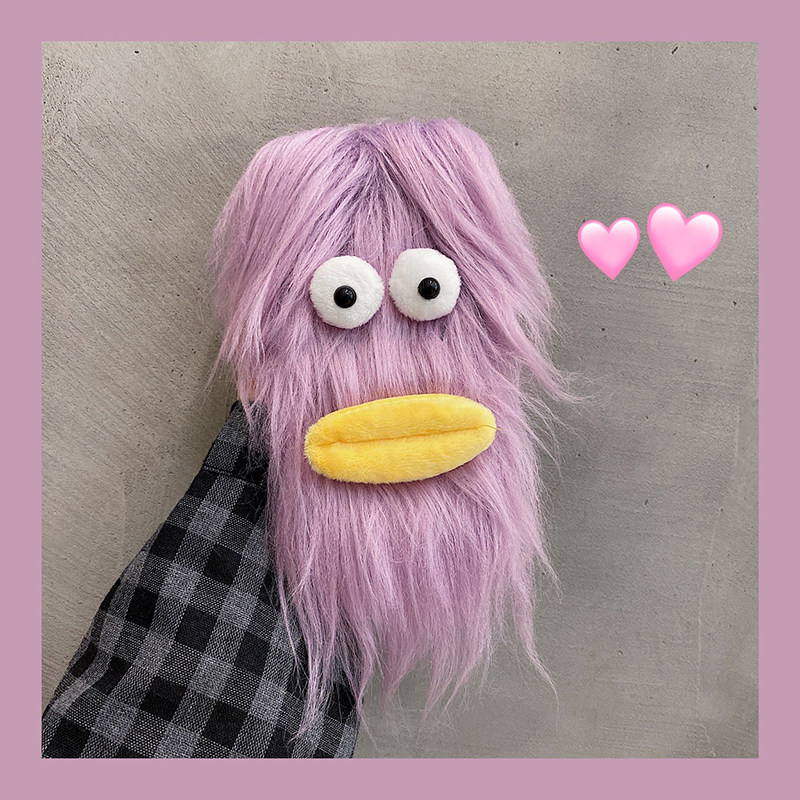 promax巨丑十三mini搞怪迷你女秋冬保暖暖手毛茸茸毛毛恶搞毛绒绒张飞