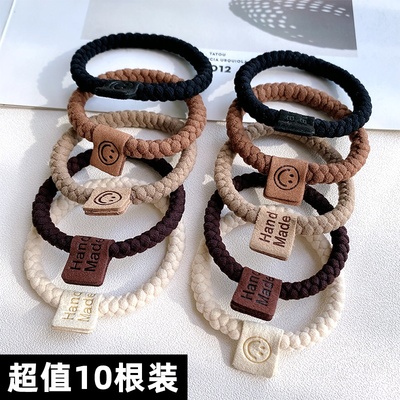 网红头绳马尾发圈咖色耐用高弹力