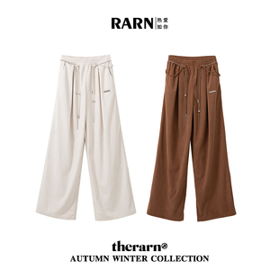 RARN RA23AW141 热爱如你灯芯绒双腰绳长裤