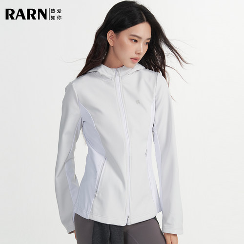 RARN热爱如你2026连帽软壳衣外套防风防泼耐磨户外夹克登山徒步女