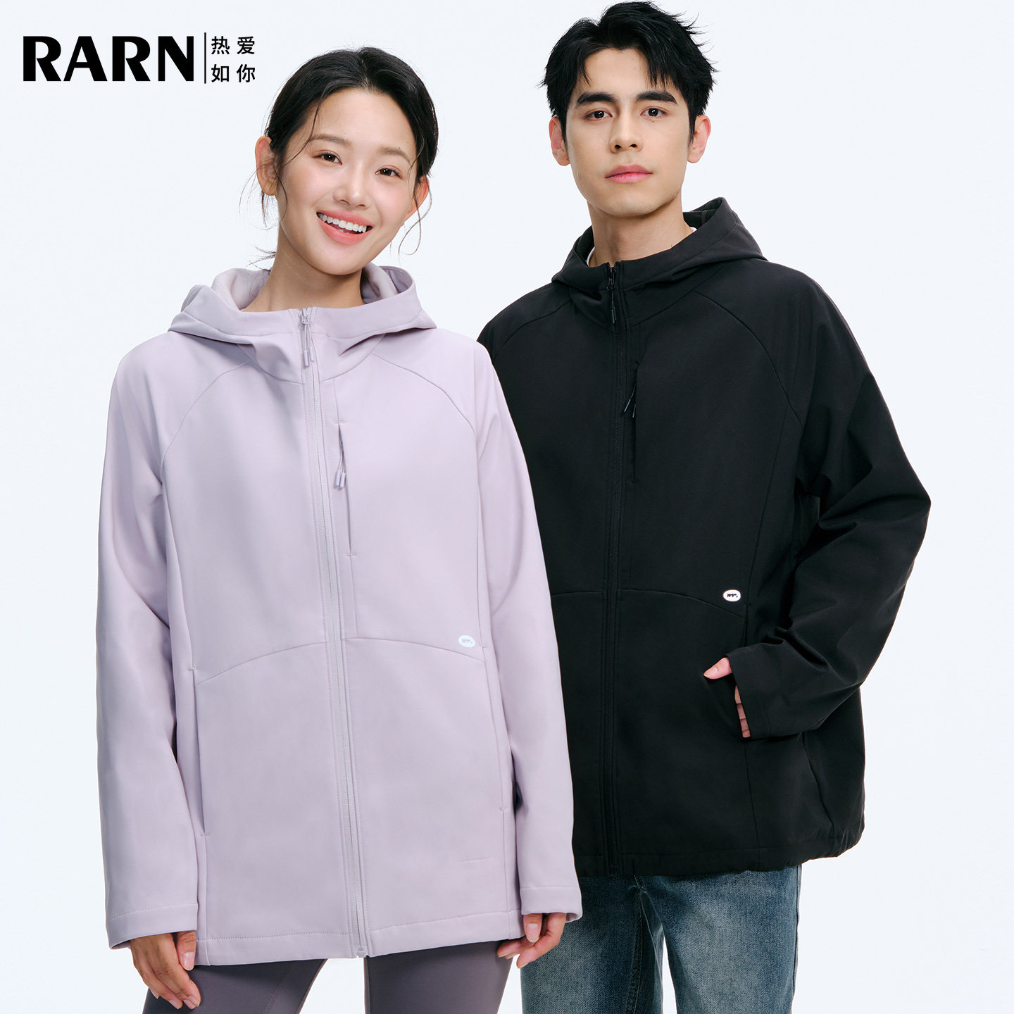 RARN山海夹克女2026春季新款软壳衣外套防水防风户外运动登山服男