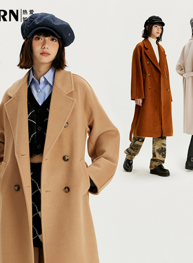 RARN/热爱如你长款毛呢外套RA23AW140