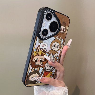 适用于华为pura80pro+手机壳宫格做梦腾云兔p80plus十刀锋小羊皮支架p60简约p40新款p50e套防摔男女p70ultra