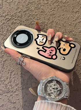 适用彩银华为手机壳简约