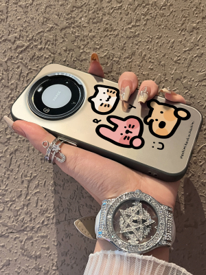 适用彩银华为手机壳简约