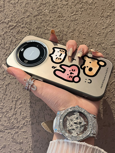 适用彩银华为手机壳简约