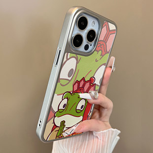 适用于苹果17promax手机壳16e袈裟青蛙二合一小羊皮12套13支架17air全包14新款11男女iphone15promax支架