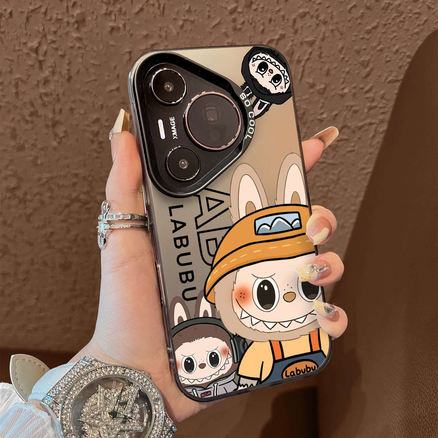 适用彩银华为手机壳简约