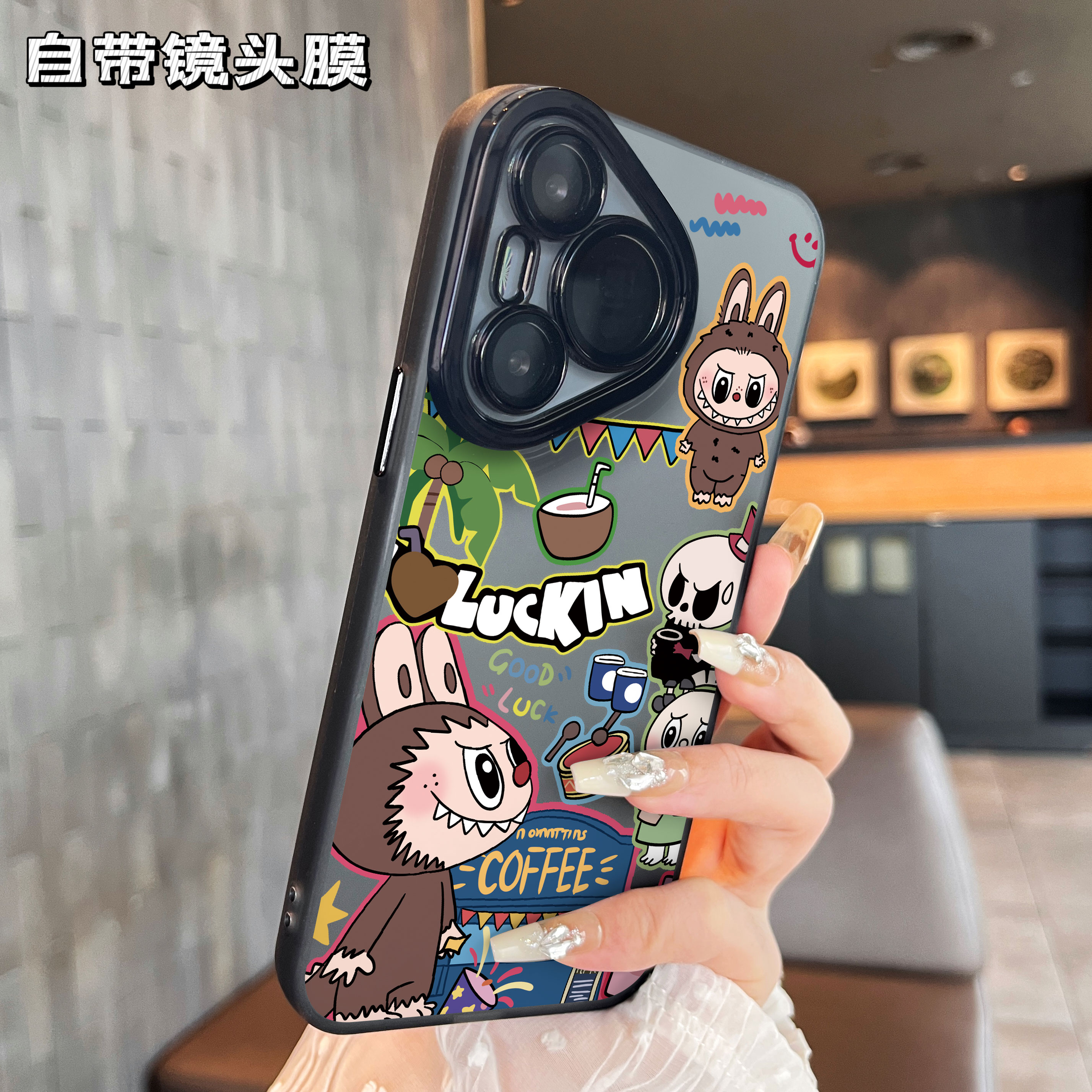 适用彩银华为手机壳简约