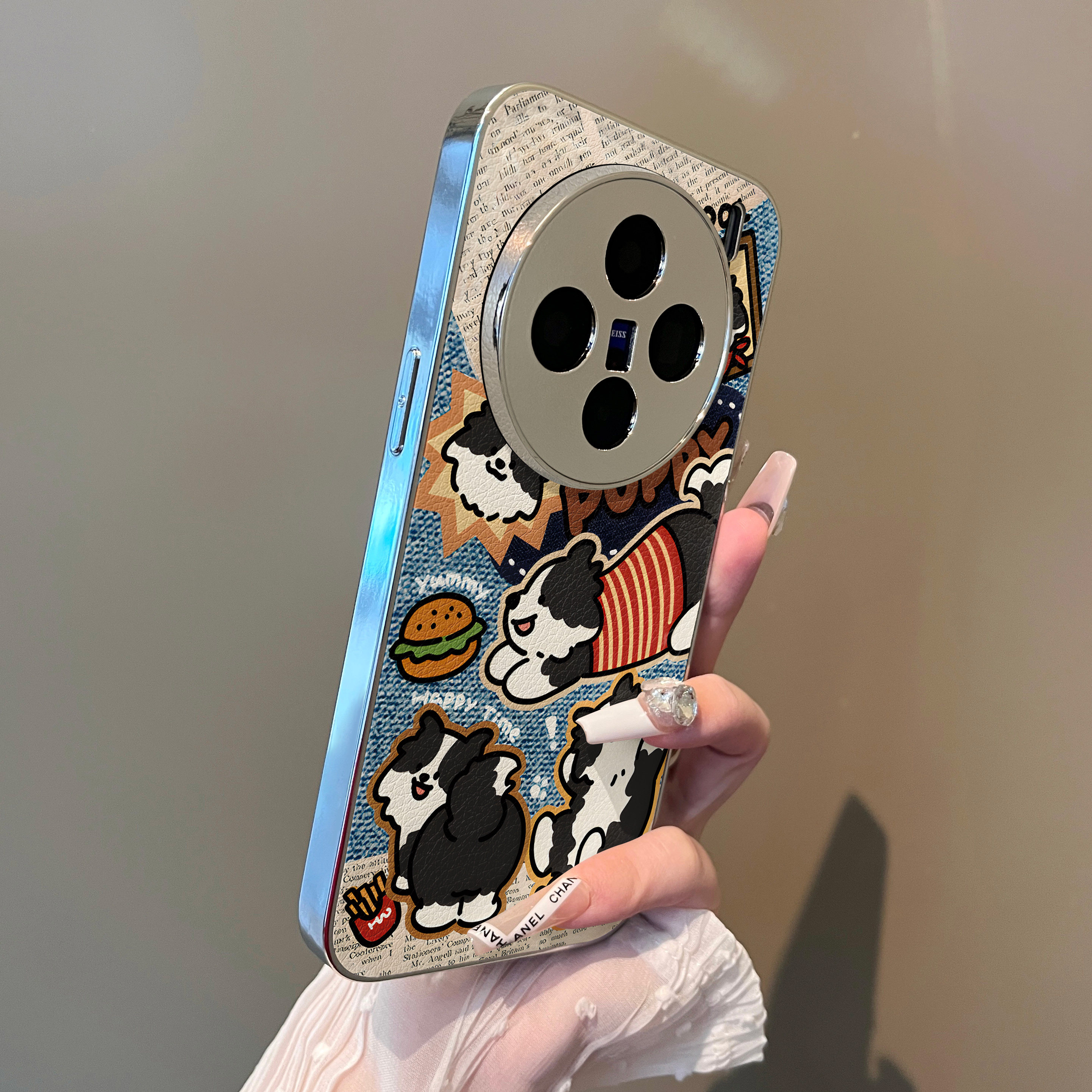 适用于vivox200promini手机壳ultrax90薯条白狗新品x80男女款s19小羊皮s17简约60全包s18防摔套s12高级感x100