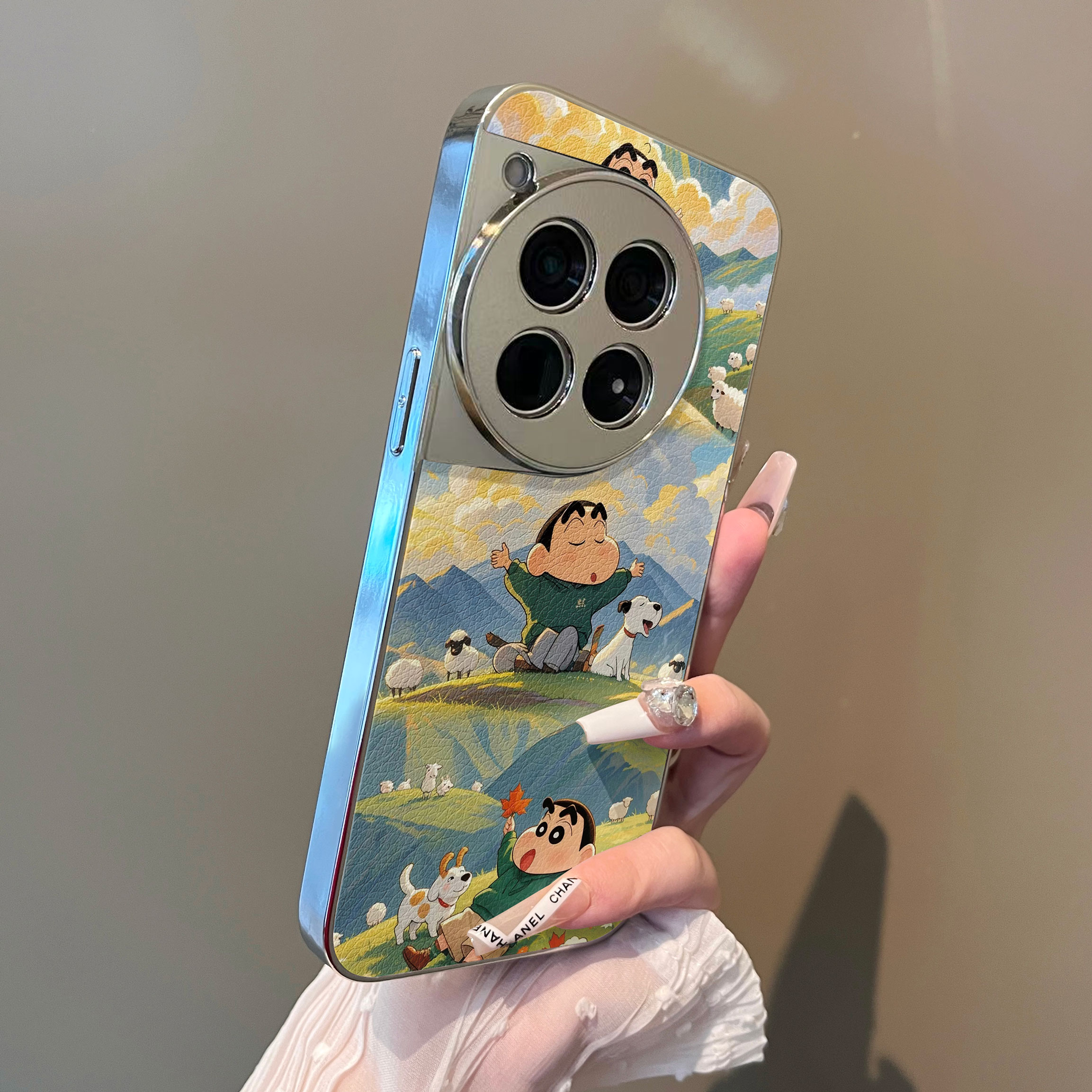 适用于一加13t手机壳男孩和狗小羊皮高级感oneplus ace3pro全包防摔1加11/12外新款女一加ace2v套