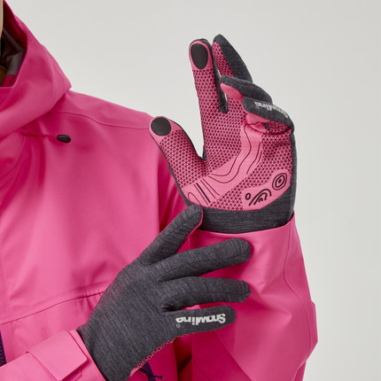 Snowline雪线美丽诺羊毛单板滑雪手套连指五指3L防水保暖防滑焖子